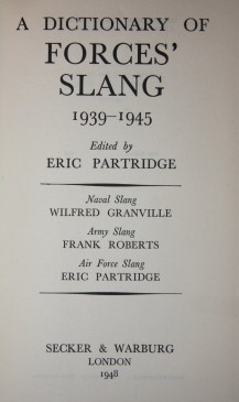 dictionary of slang ancient