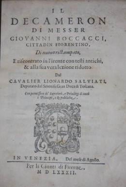 Il Decameron di Messer Giovanni Boccacci, Cittadin Fiorentino, Di nuovo ...